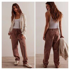 FP We the Free Hayden Pull On Pants in Brownie Size Cargo Bohemian Size Medium